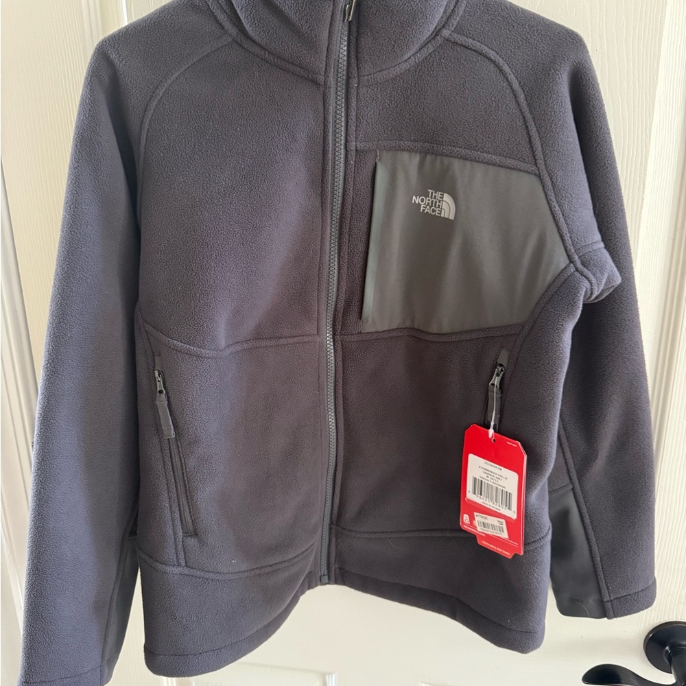 The North Face Boys' Fleece Jacket - Grey, Size M (10/12)
